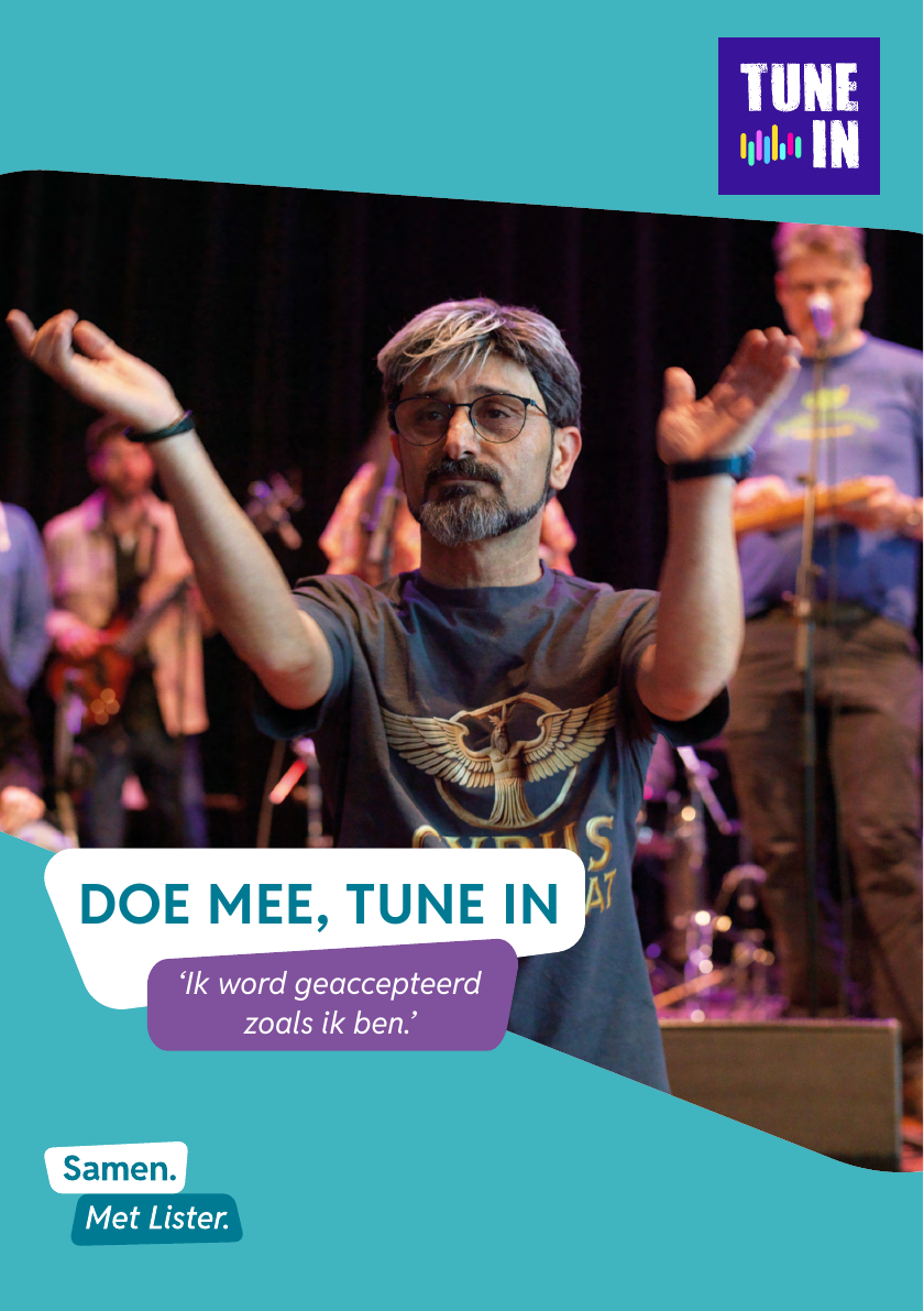 Voorzijde van de Tune In-flyer met najaarsaanbod 2026.